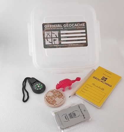 Geocaching supplies for filling my 8 cache town. : r/geocaching