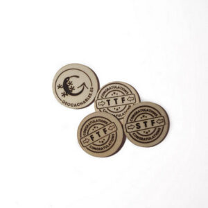 Geocachables-FTF,STF,TTF Wooden Coin set