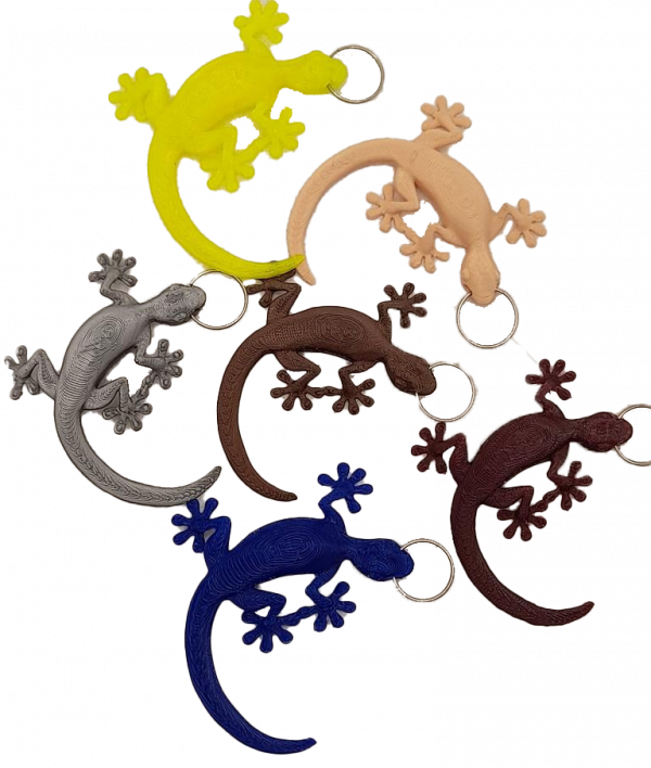 Geocachables Gecko Key ring