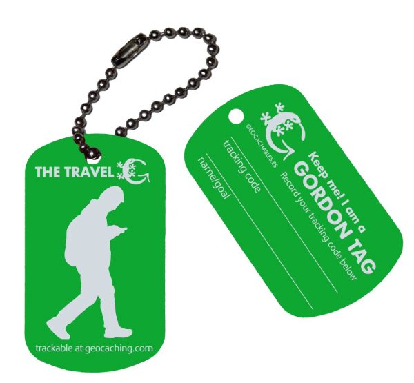 Geocachables Trackable Travel Tag-Walking