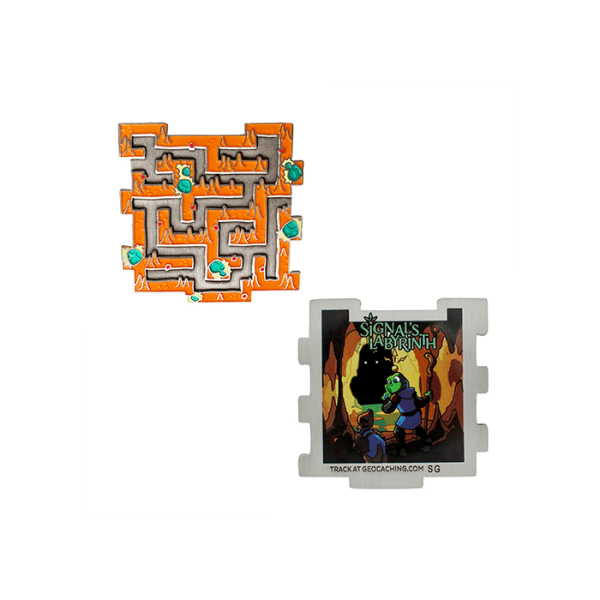 Geocaching Official Product - Signal's Labyrinth Geocoin Three- The Cave - Image 2