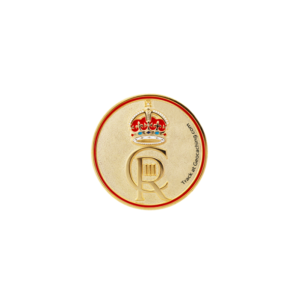 Geocaching Official Product - King Charles III Coronation Geocoin- Satin Gold - Image 2